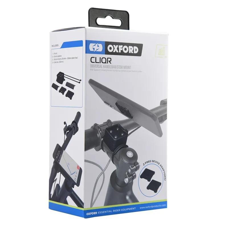 Oxford CLIQR Universal Phone Handlebar/Stem Mount 1 Oxford CLIQR Universal Phone Handlebar/Stem Mount