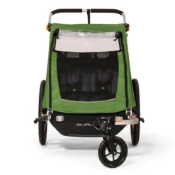 Burley Encore Child Trailer - Treetop Green -Bicycle Equipment Store 2 encore front webex