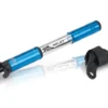 XLC Alu Race Mini Pump Schrader/Presta - Silver/Blue - 220mm