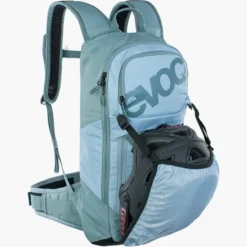 Evoc FR Lite Race Protector 10 Litres Backpack - Steel/Copen Blue -Bicycle Equipment Store 3 349
