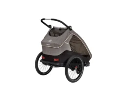 XLC Kids Duo S 2 Child Bike Trailer - Grey -Bicycle Equipment Store 3 694