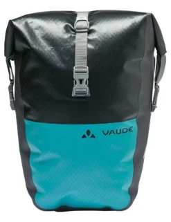 Vaude Aqua Back Color Single 12 Litre Pannier Bag - Black/Alpine Lake -Bicycle Equipment Store 4 1088