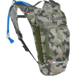 Camelbak Mini MULE 1.5l Reservoir Kids Hydration Pack - Grey/Green -Bicycle Equipment Store 5 925