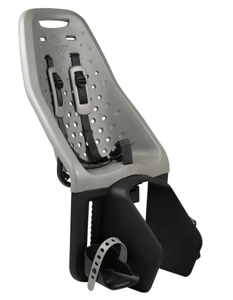 Thule Yepp Maxi Rear Seat - Silver - Easyfit Rack Mount 1 Thule Yepp Maxi Rear Seat - Silver - Easyfit Rack Mount