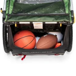 Burley Encore Child Trailer - Treetop Green -Bicycle Equipment Store 6 encore cargo webex