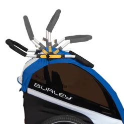 Burley DLite Old School Child Trailer - Blue -Bicycle Equipment Store 7 dlite handlebar webex