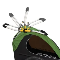 Burley Encore Child Trailer - Treetop Green -Bicycle Equipment Store 7 encore handlebar webex