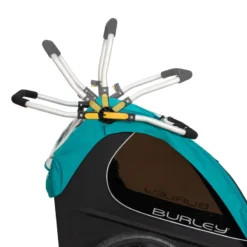 Burley Encore X Child Trailer - Turquoise -Bicycle Equipment Store 7 encore x handlebar webex