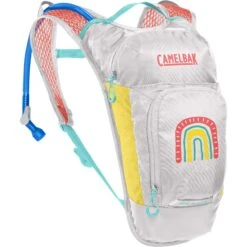 Camelbak Mini MULE 1.5l Reservoir Kids Hydration Pack - Grey/Green -Bicycle Equipment Store 9 382