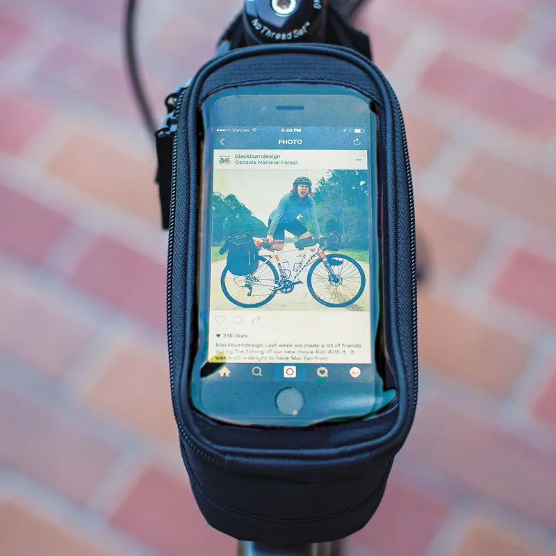 Blackburn Local Plus Top Tube Bag - Black 2 Blackburn Local Plus Top Tube Bag - Black - Image 2