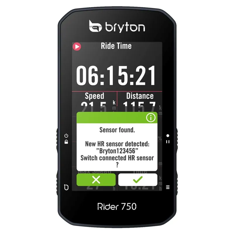 Bryton Rider 750T GPS Cycle Computer Bundle - Speed/Cadence/Heart Rate 11 Bryton Rider 750T GPS Cycle Computer Bundle - Speed/Cadence/Heart Rate - Image 11