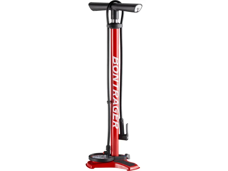 Bontrager Dual Charger 160psi Floor Pump - Red 1 Bontrager Dual Charger 160psi Floor Pump - Red