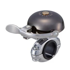 Cateye OH-2300B Hibiki Brass Bell - Polished Silver -Bicycle Equipment Store CABE5550245 2