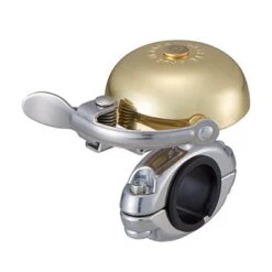 Cateye OH-2300B Hibiki Brass Bell - Polished Silver -Bicycle Equipment Store CABE5550247 2