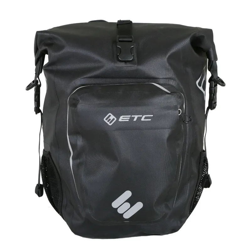ETC Arid Waterproof Roll Top Pannier - 27L -Black 3 ETC Arid Waterproof Roll Top Pannier - 27L -Black - Image 3