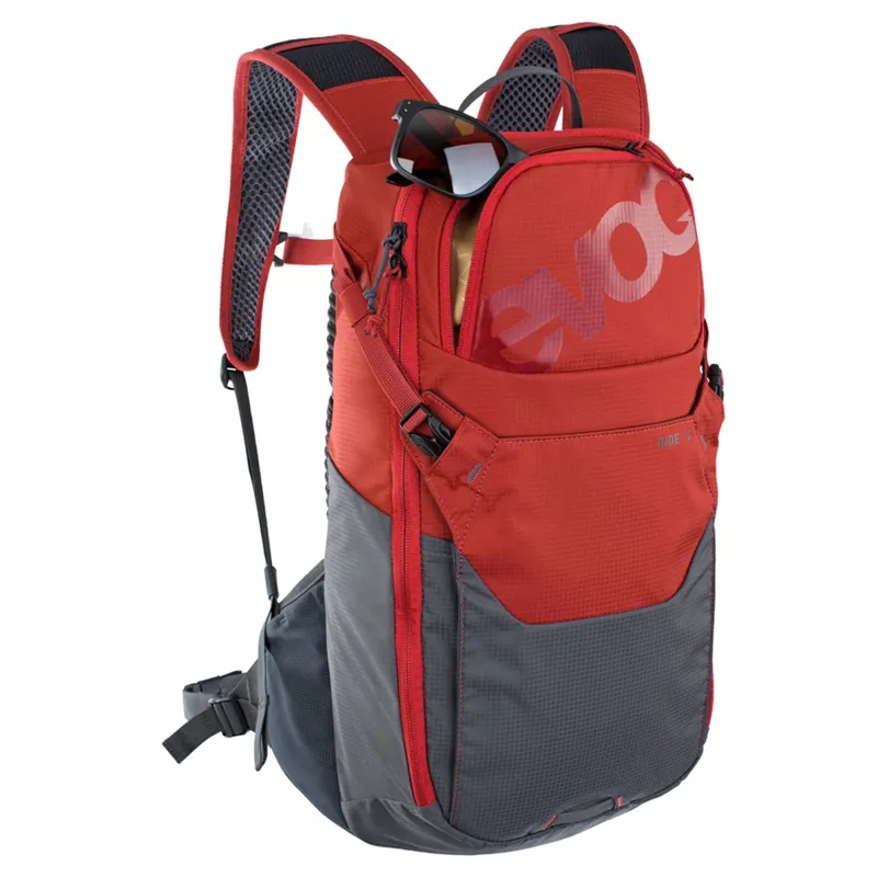 Evoc Ride Performance Backpack 12 + 2 Litre Bladder - Chili Red/Grey 5 Evoc Ride Performance Backpack 12 + 2 Litre Bladder - Chili Red/Grey - Image 5