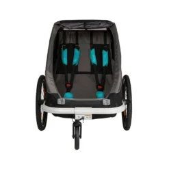 Hamax Traveller Twin Child Bike Trailer - Black/Grey -Bicycle Equipment Store HAM400057 3