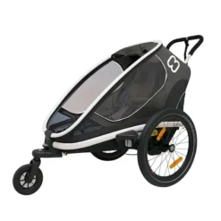 Hamax Outback One Reclining Single Child Trailer - Grey