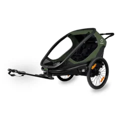 Hamax Outback Twin Reclining Child Trailer - Green/Black 5 Hamax Outback Twin Reclining Child Trailer - Green/Black -Bicycle Equipment Store HAM400062