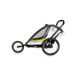 Hamax Breeze Single Child Bike Trailer - White/Green -Bicycle Equipment Store HAMBRCHT 59814 01