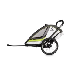 Hamax Breeze Twin Child Bike Trailer - White/Green -Bicycle Equipment Store HAMBRTWT 59810 01