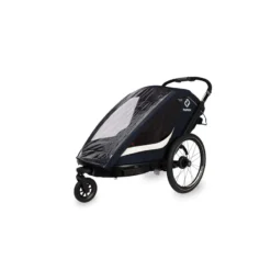 Hamax Breeze Twin Child Bike Trailer - Navy/Cream -Bicycle Equipment Store HAMBRTWT 59813 05