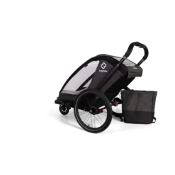 Hamax Cocoon Single Child Bike Trailer - Grey/Black -Bicycle Equipment Store HAMCOCHT 59819 06