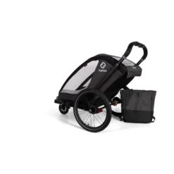 Hamax Cocoon Twin Child Bike Trailer - Grey/Black -Bicycle Equipment Store HAMCOTWT 59817 11