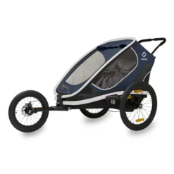 Hamax Outback Twin Reclining Child Trailer - Navy/White 9 Hamax Outback Twin Reclining Child Trailer - Navy/White -Bicycle Equipment Store HAMOBR 59812 01