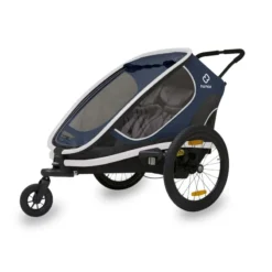 Hamax Outback Twin Reclining Child Trailer - Navy/White 7 Hamax Outback Twin Reclining Child Trailer - Navy/White -Bicycle Equipment Store HAMOBR 59812 02