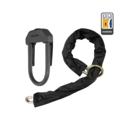 Hiplok DXXL D-Lock And Chain Combo - Black