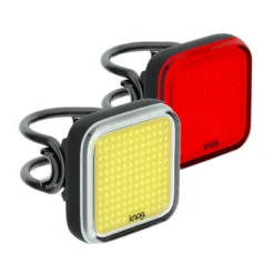 Knog Blinder Square Twinpack USB Light Set - Black -Bicycle Equipment Store KNOG 12291 2