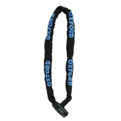 Oxford GP Chain8 Chain Lock - 1.5m X 8mm - Black/Blue