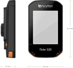 Bryton Rider 320T GPS Cycle Computer Bundle With Cadence / Heart Rate -Bicycle Equipment Store PRODUCT 320 P13 dimension.4cdafcd
