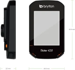 Bryton Rider 420T GPS Cycle Computer Bundle With Cadence / Heart Rate 17 Bryton Rider 420T GPS Cycle Computer Bundle With Cadence / Heart Rate -Bicycle Equipment Store PRODUCT 420 P15 dimension.3706683
