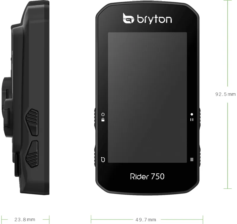 Bryton Rider 750T GPS Cycle Computer Bundle - Speed/Cadence/Heart Rate 4 Bryton Rider 750T GPS Cycle Computer Bundle - Speed/Cadence/Heart Rate - Image 4