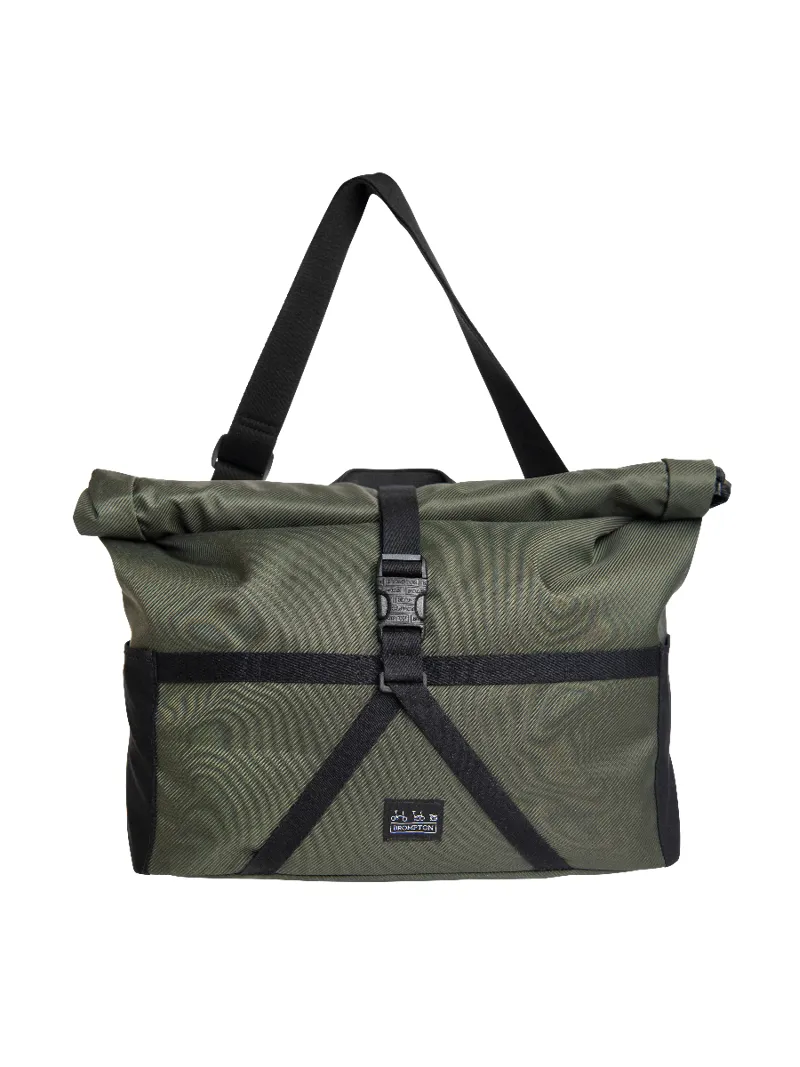 Brompton Borough Roll Top Bag - Medium - Olive 2 Brompton Borough Roll Top Bag - Medium - Olive - Image 2