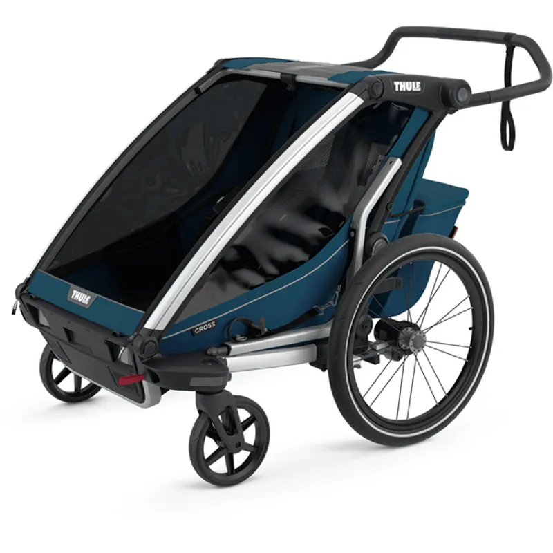 Thule Chariot Cross 2 Double Child Trailer - Blue 2 Thule Chariot Cross 2 Double Child Trailer - Blue - Image 2
