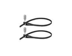 HipLok Z-Lok Armoured Twin Pack Reuseable Tie - Black - 40cm
