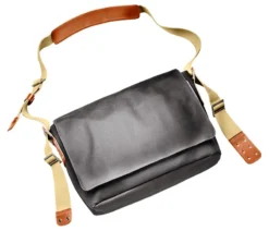 Brooks Barbican Shoulder Bag - 13L -Bicycle Equipment Store barbican shoulder bag grey front view brooks england