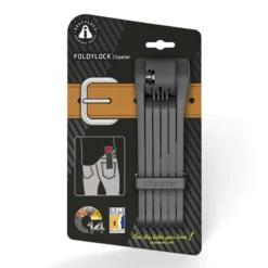 Seatylock Foldylock Clipster Silver Rated Wearable Folding Lock Black -Bicycle Equipment Store clipster in pack