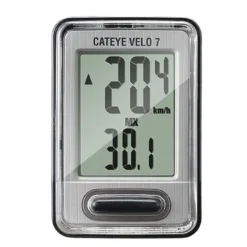 Cateye Velo 7 Wired Computer - Grey