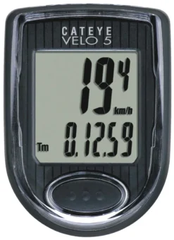 Cateye Velo 5 Wired Computer - Black - 5 Function