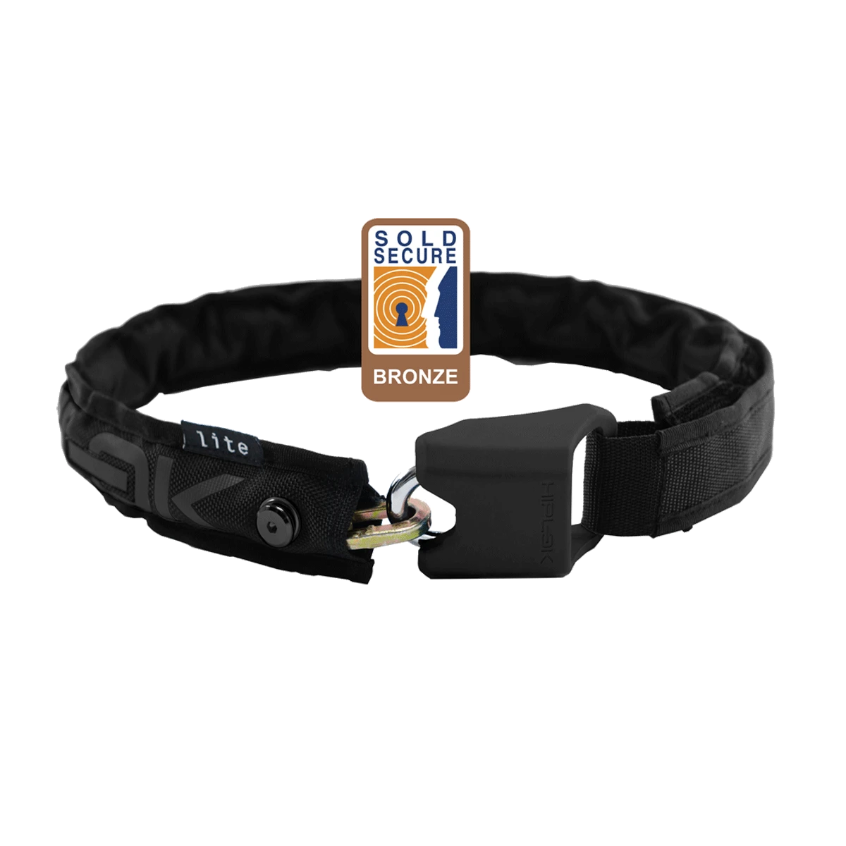 HipLok LITE Wearable Chain Lock -Cyan- 6mm X 75cm- Waist 24-44 Inches