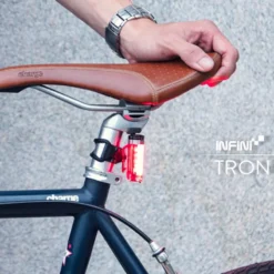 Infini Tron USB 40 Lumen Rear Light - Black/Red