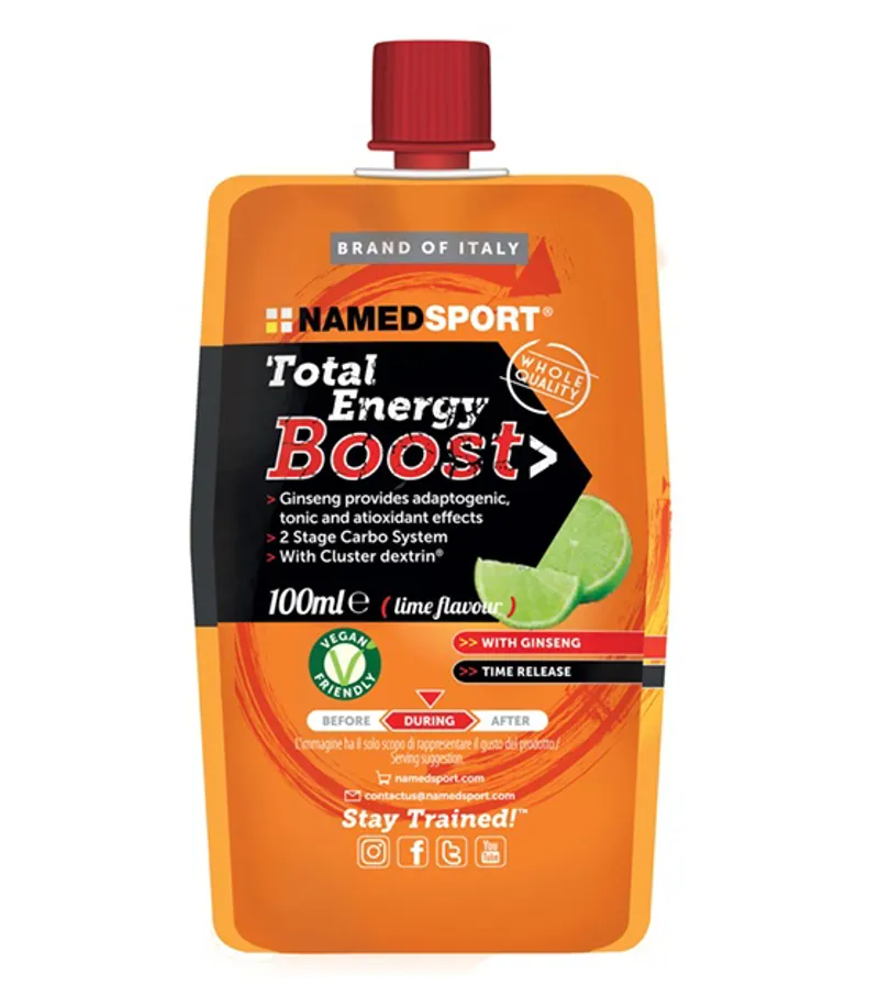 NamedSport Total Energy Boost - Ginseng/Lime - 18x100ml 1 NamedSport Total Energy Boost - Ginseng/Lime - 18x100ml