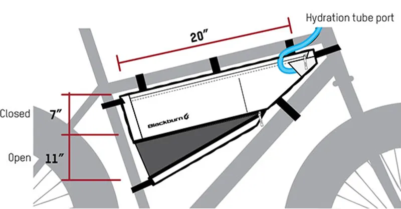 Blackburn Outpost Frame Bag - Large 1 Blackburn Outpost Frame Bag - Large