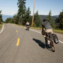 Blackburn Outpost Rear Pannier Rack - Titanium -Bicycle Equipment Store outpost rear rack lifestyle 2 1
