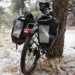 Blackburn Outpost Rear Pannier Rack - Titanium -Bicycle Equipment Store outpost rear rack lifestyle 5