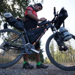 Blackburn Outpost Saddle Bag With Drybag -Bicycle Equipment Store outpost seat pack dry bag lifestyle 5
